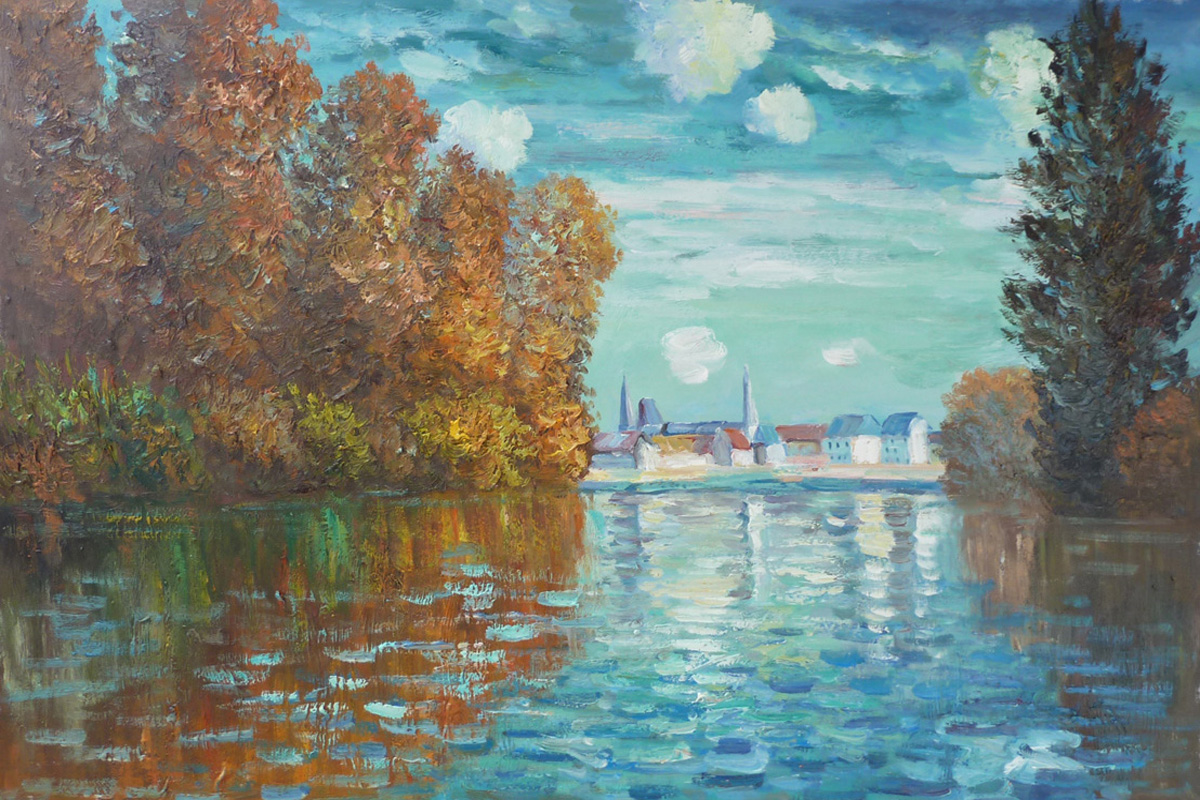 Autumn at Argenteuil - Claude Monet Paintings